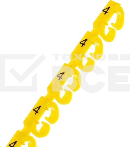 Клипсы Lanmaster LAN-MCC-NUM-SET-C6 для маркировки ПВХ6.5мм (упак.:100шт)