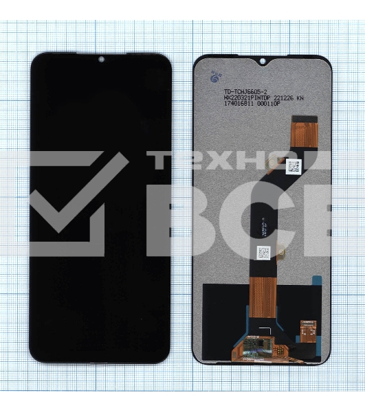 Дисплей для Infinix Hot 12 Pro в сборе с тачскрином черный