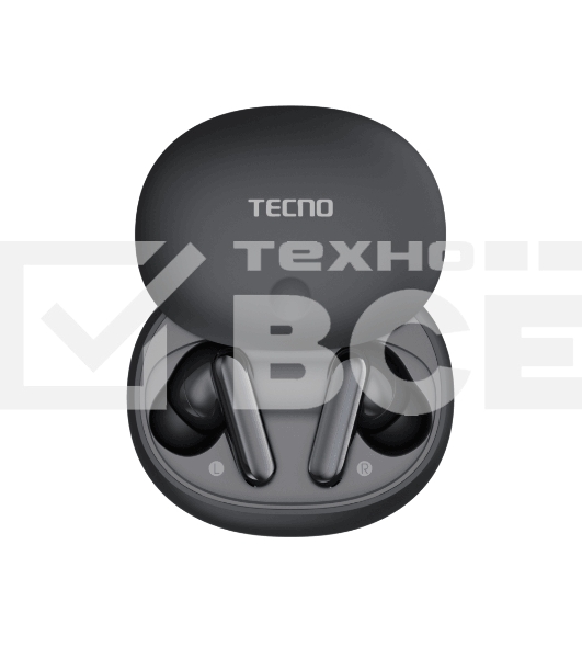Наушники беспроводные TECNO True 1 TU01 Air Elegant черный