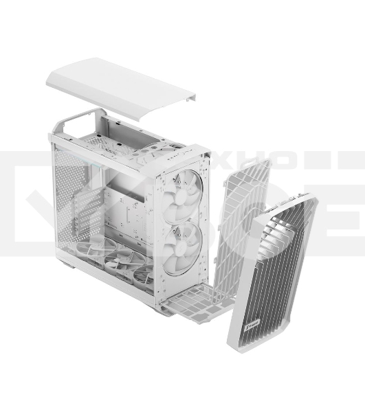 Корпус ПК без блока питания Fractal Design Torrent RGB TG Clear Tint, Full-Tower, 2x180mm + 3x140mm RGB, 2xUSB-A 3.2 + 1xUSB 3.2 Type-C E-ATX, SSI-CEB, SSI-EEB, ATX, mATX, mITX White