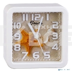 Часы-будильник Perfeo Quartz 'PF-TC-014', квадратные 10,5*10,5 см, звезда, фото 1
