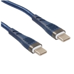 Кабель PERFEO USB C вилка - C вилка, 60W, синий, 1 м, POWER (C1103), фото5