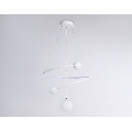 Светильник Ambrella light FL66299 WH белый 39W 3000K-6400K+G9 D500*1200 (ПДУ ИК), фото 1