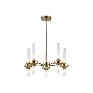Люстра Ambrella light LH55358/10 BS/CL латунь/прозрачный G9/10 max 30W D550*690