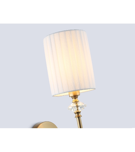 Настенный светильник Ambrella light LH71506 BS/FR латунь/белый матовый E14 max 40W 230*120*310