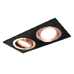 Комплект встраиваемого поворотного светильника Ambrella light XC7636084 SBK/PPG черный песок/золото розовое полированное MR16 GU5.3 (C7636, N7005), фото3