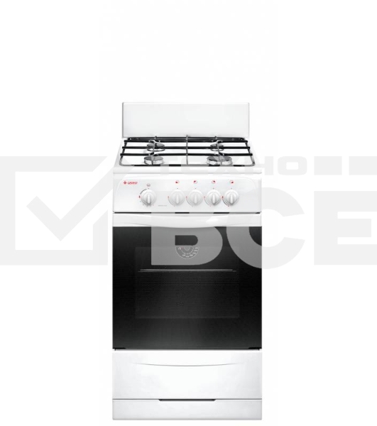 Плита газовая Gefest ПГ 3200-08 К33 белый, конфорок 4 шт, духовка 42 л, 50 см x 85 см x 53 см