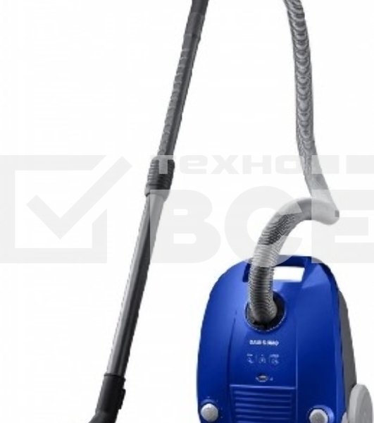 Пылесос Samsung VCC4140V3A синий, 320/1600 Вт, уборка сухая, пылесборник мешок 3 л