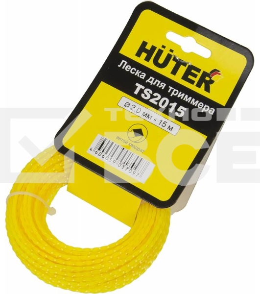 Леска для садовых триммеров Huter TS2015 d=2мм L=15м для Huter GET-1200SL (71/1/11)