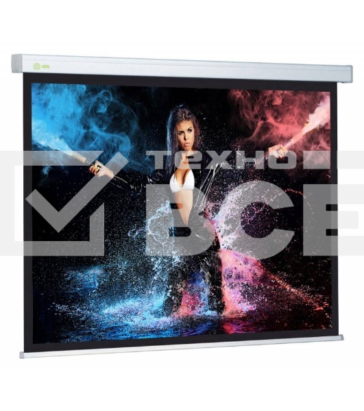 Экран Cactus 180x180см Wallscreen CS-PSW-180x180 1:1 настенно-потолочный рулонный белый