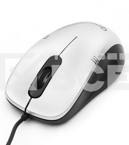 Мышь проводная Gembird MOP-100-S серебристый, 1000 dpi, USB, кнопки - 3