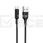 Кабель USB 2.0 hoco X25, AM/microBM, черный, 1м, фото2