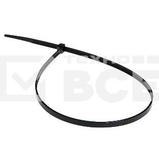 Хомут-стяжка кабельная нейлоновая Rexant 400 x4,8 мм, черная, упаковка 100 шт.