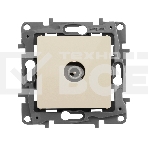 Розетка телевизионная проходная, 15дБ, сл. кость ETIKA Розетка TV проходная, 15дБ, сл. кость, фото3