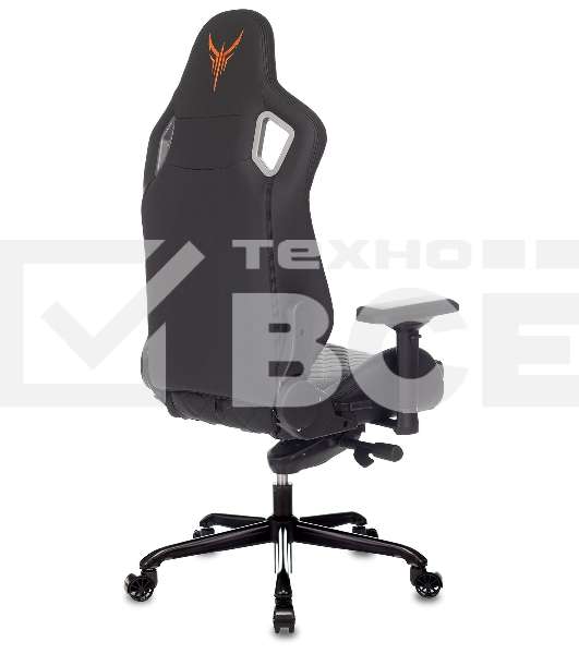 Кресло игровое Knight TITAN черный ромбик эко.кожа с подголов. крестовина металл