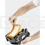 Строительный пылесос Karcher WD 5 V-25/5/22 желтый, 1100 Вт, уборка сухая/сбор воды, пылесборник мешок/контейнер, 25 л, фото6