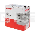 Кабель витая пара Rexant U/UTP, категория 5e, ZH нг(А)-HF, 4PR, 24AWG, внутренний, серый, 305 м, фото3