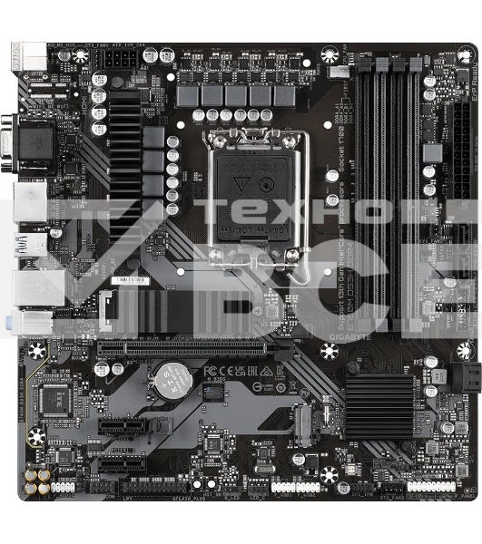 Материнская плата Gigabyte B760M DS3H DDR4, LGA 1700, Intel B760, 4xDDR4, 4xSATA, 2xM.2, 1xPCIe 4.0 x16, 2xPCIe x1, 1xHDMI, 1xDP, 1xVGA, 1x 2.5Gb LAN, 3xUSB-A 3.2 Gen 1, 1xUSB-C 3.2 Gen 2, 2xUSB-A 2.0, 3x3.5 мм, 7.1, mATX