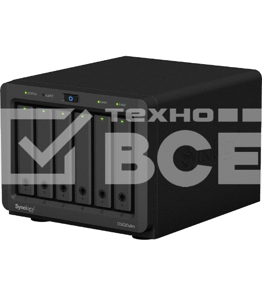 СХД настольное исполнение 6BAY NO HDD DS620SLIM SYNOLOGY