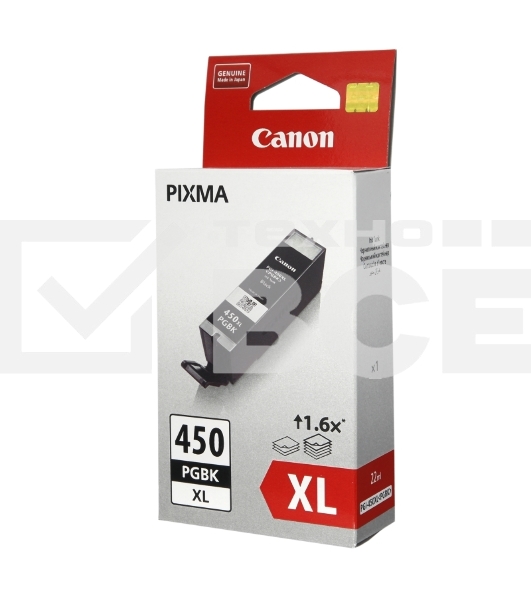 Картридж струйный Canon PGI-450XLPGBK (6434B001) пигментный черный, 22мл (500 стр.), для PIXMA iP7240/MG6340/MG5440