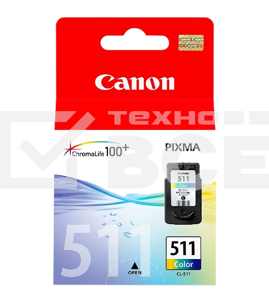 Картридж Canon CL-511 IJ CART EMB многоцветный (244 стр.) для Canon PIXMA MP240/MP250/MP260/MP270/MP272/MP280/MP480/MP490/MP492/MP495/MX320/MX330/MX340/MX350/iP2700/iP2702