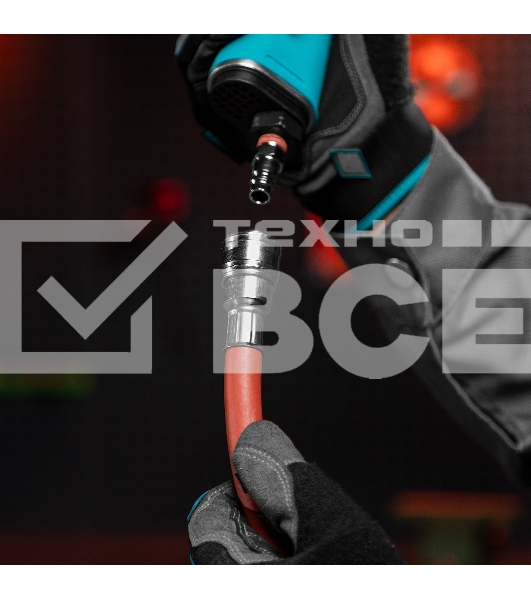 Шланг пневматический резиновый Stels 57021 10x16мм, 24 бар, армированный, быстросъем, 10 м