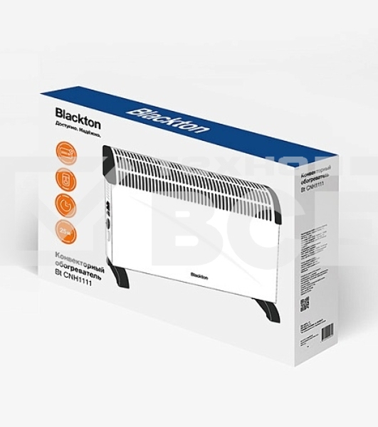 Конвекторный обогреваетль Blackton Bt CNH1111 белый, 2000 Вт, 25 м2, термостат