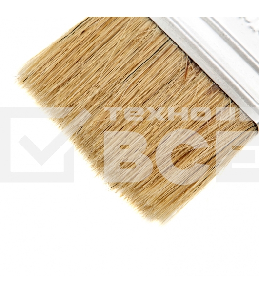 Набор кистей Сибртех флейцевых 3шт. (25 мм, 35 мм, 50мм), натуральная щетина, пластиковая ручка