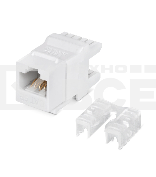 Модуль Lanmaster NTSS-KJ-UTP-RJ45-5E-180-WT информ. KeystoneRJ45 кат.5E UTP бел.