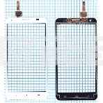 Сенсорное стекло (тачскрин) для Huawei Honor 3X (G750), белое, фото4