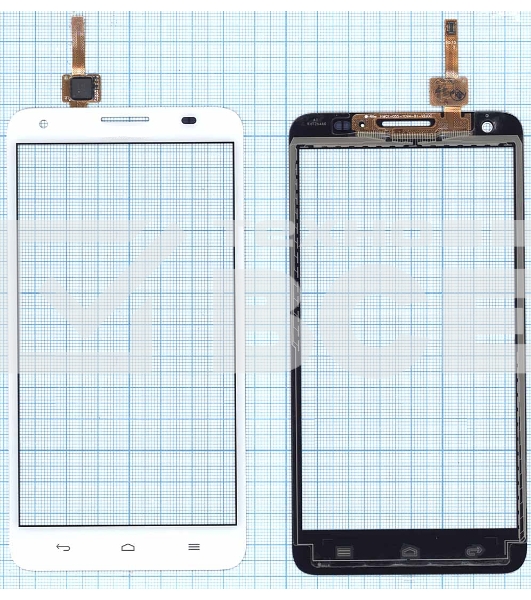 Сенсорное стекло (тачскрин) для Huawei Honor 3X (G750), белое