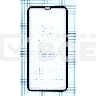 Защитное стекло 4D для Apple iPhone X черный