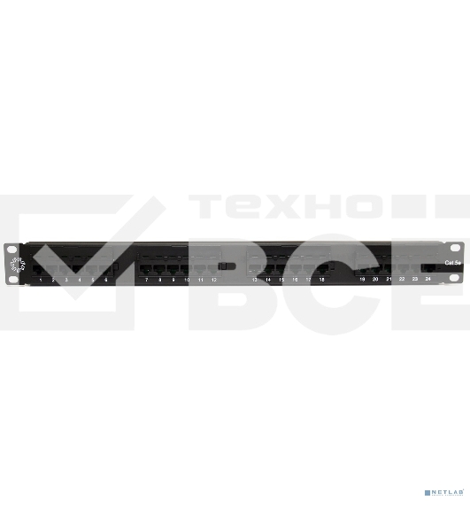 Патч-панель 5bites PPU55-01 UTP / 5E / 24P / KRONE / 110 / DUAL IDC / 1U / 19'