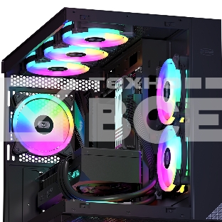 Вентилятор для корпуса PCCooler F3 T120 ARGB черный, 120 мм, 1800 об/мин, 21.6 дБ, 4 pin