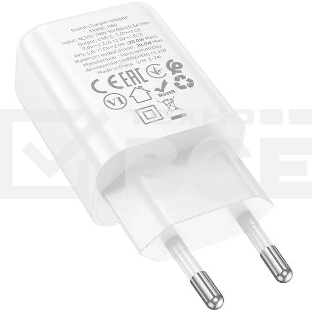 Сетевое зарядное устройство Hoco N60 Gentle 20W 3A (PD) белый