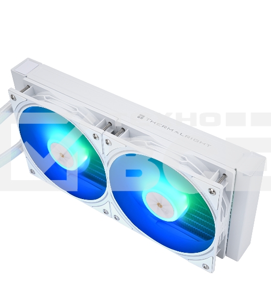 Водяное охлаждение для процессора Thermalright Frozen Warframe SE 240 ARGB White (240mm, LED temp., Black, ARGB/ Fans: 2x120mm, 70.84CFM, 29.8dBA, 2000RPM/ Pump height 59mm, Rad thickness 27mm/ S: 1851, 1700, 1200, 115X, AM5, AM4)