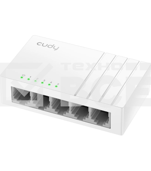Коммутатор 5-Port Gigabit Desktop Switch, 5 10/100/1000M RJ45 Ports, Loop Detection, Desktop Plastic Case, Power Saving, Plug & Play, Wall-Mount,  Power Adapter Not Included