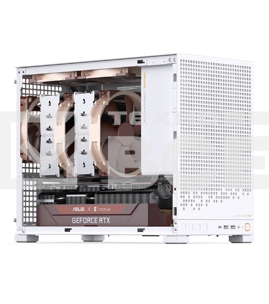 Корпус без блока питания Case JONSBO D32 PRO, Mini-Tower, TG, no fan, 2xUSB-A 3.2 + 1xUSB-C 3.2, mATX, mDTX, mITX White