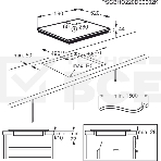 Индукционная варочная панель Electrolux CIS62450 на 4 конфорки, сенсорный слайдер DirectAccess, SenseCookBoil,Stop&Go, PowerBoost и Bridge, мощность: 7.8-11.7 кВт, независимая установка, размеры (ШхГ): 59x52 см,, фото3