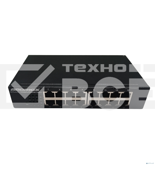 Коммутатор неуправляемый NEOMAX NMS-116P-100-S, 16 портов 100 Mbps, металл desktop