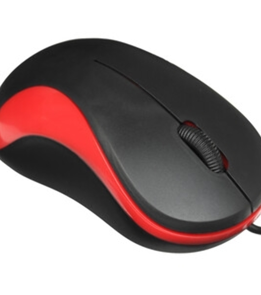 Мышь проводная Oklick 115S черный, 1200 dpi, USB, кнопки - 3