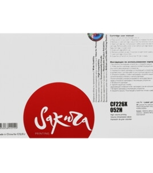 Картридж Sakura CF226X/052H для HP и Canon, черный, 9200 к.