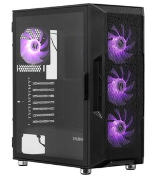 Компьютерный корпус ZALMAN MidiTower I3 NEO ARGb V2 black (ATX, без БП, 2xUSB3.0, 4x120мм ARGb) (Zalman i3 NEO ARGb V2 Black)