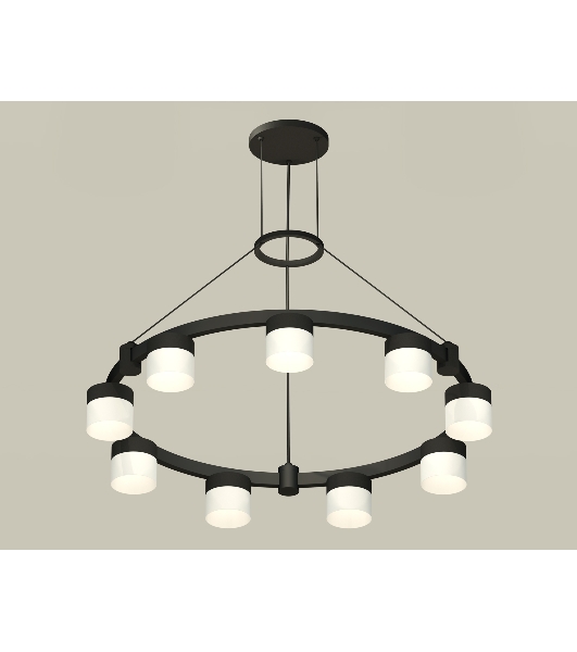 Светильник Ambrella light XR92051904/9 SBK/FR черный песок/белый матовый GX53 (A9205, C9242, N8402)