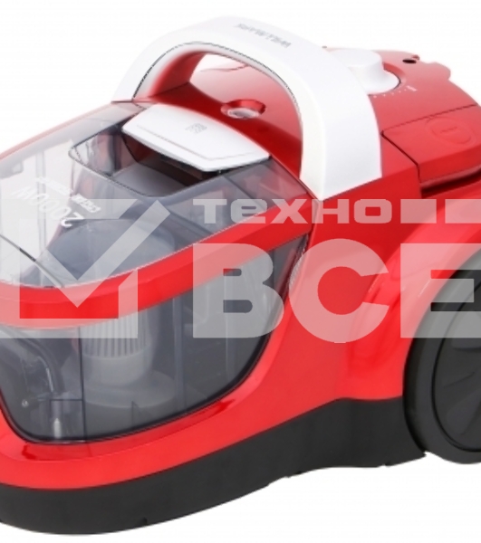 Пылесос Willmark VC-2067CY красный, 400/2000 Вт, уборка сухая, пылесборник контейнер 2 л