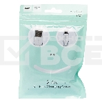 Кабель USB 2.0 hoco X13, AM/microBM, белый, 1м, фото 1