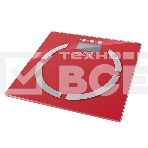 Весы многофункциональные Galaxy GL 4851, красный, электронные, эл. пит. «CR2032» в компл., макс вес 180 кг, сверхточ. элек. сенс. сист., ЖК-дисплей, авто. откл., индик. перег. и низ. зар., пам. изм. веса (10 чел.), опр. ур. жир., мышеч., кост. массы, фото6
