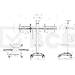 Подставка для телевизора Arm Media PT-STAND-15 (комплект из двух коробок) серебристый 26