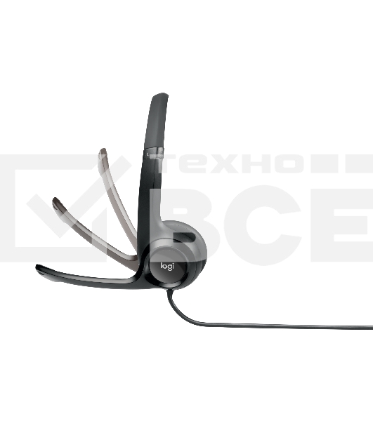 Гарнитура Logitech Headset Logitech H390 USB черный