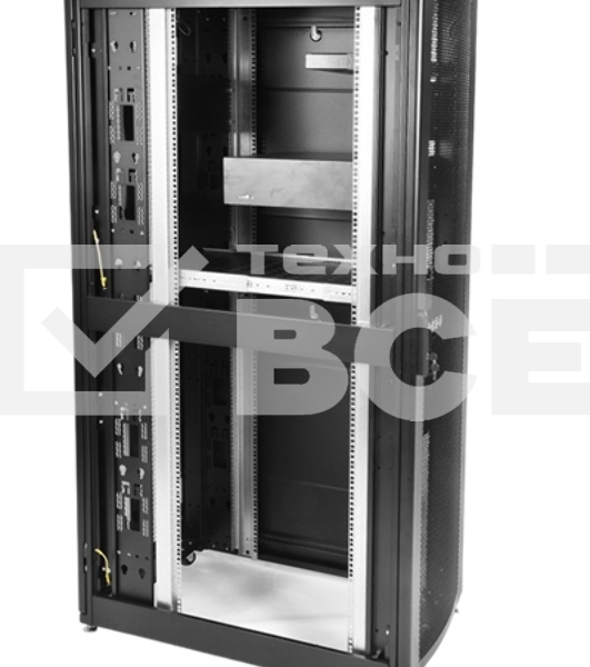 Шкаф серверный напольный ЦМО ШТК-С Проф, 48U, 2215х800х1130 мм (ВхШхГ), дверь: перфорация, боковая панель: сплошная, 2 части, сварной, цвет: чёрный